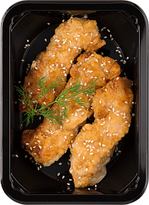 Курица в соево-чесночном соусе с кунжутом